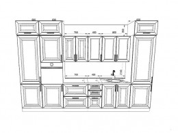 Кухня Рокко 3,7 метра