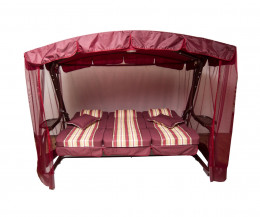 Садовые качели Палермо Премиум бордо