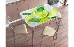 Обеденный стол прямоугольный с фотопечатью