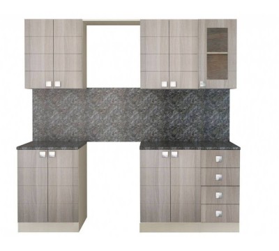 Кухонный гарнитур Квадро 2400x600 мм