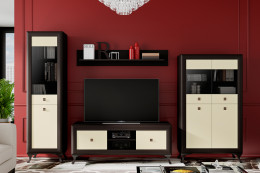 Шкаф-витрина  малая 2-х дв. Модена