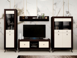 Шкаф-витрина  малая 2-х дв. Модена