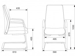 Офисный стул Бюрократ JONS-LOW-V