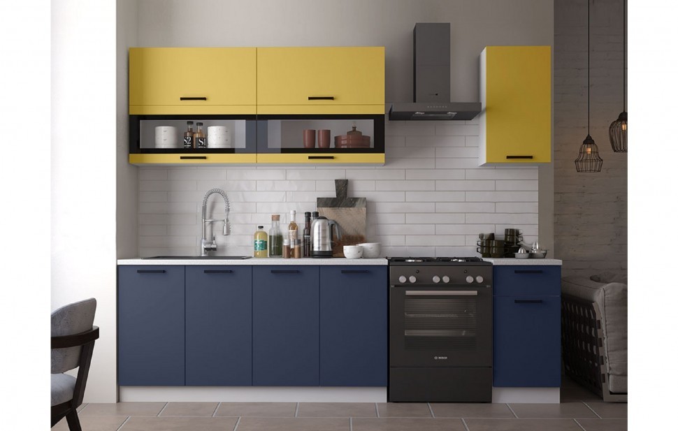 Кухня МДФ Техно 2000 Компоновка №2