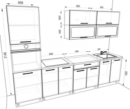 Кухня Шанталь 3,0 метра