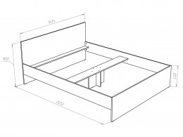 Двуспальная кровать НК-Мебель НИКОЛЬ 