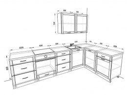 Кухня Базис Nicole 3,0 метра