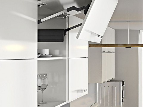 Складной подъемный механзм DTC Top Stay ST h=650-729мм, 7-11,6кг,серый