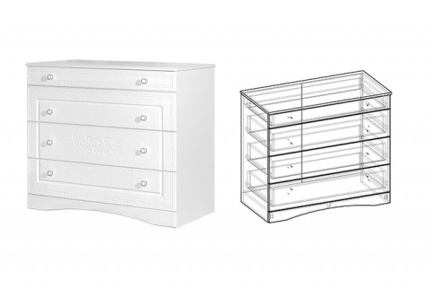 Комод Шарлота 93 см