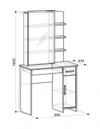 Туалетный столик МебельСон Виктория 2