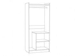 Шкаф детский   2-х створчатый Джуниор