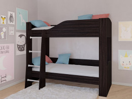 Кровать двухъярусная АСТРА 2 Венге/Сонома без ящика