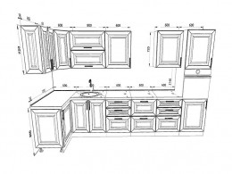 Кухня Рокко 3,8 метра