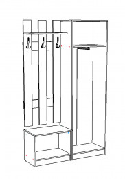 Прихожая НК-Мебель Филида