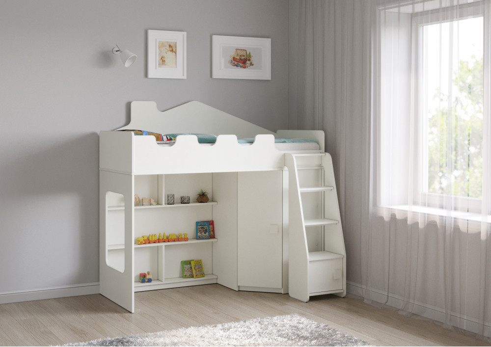 Детская кровать-домик от 3 лет Легенда 42.2.1