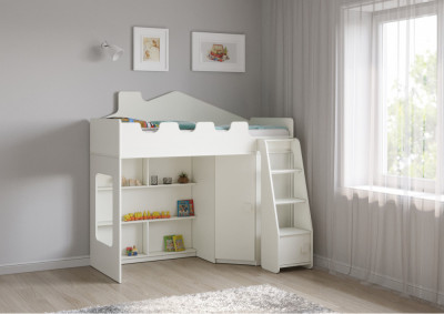 Детская кровать-домик от 3 лет Легенда 42.2.1