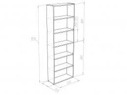 Стеллаж НК-Мебель Гроган