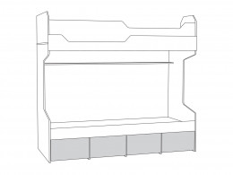 Кровать двухъярусная    Джуниор