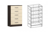 Комод высокий Светлана (ММ) 60 см