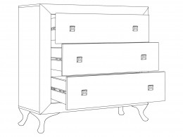 Спальный гарнитур Спальня модульная (комплект 1) «Модена»