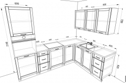 Кухня Базис Nicole 2,7 метра