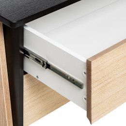 Этажерка широкая Leset "Сканди" с тумбой 2 ящ. (1104)