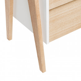 Этажерка широкая Leset "Сканди" с тумбой 2 ящ. (1104)