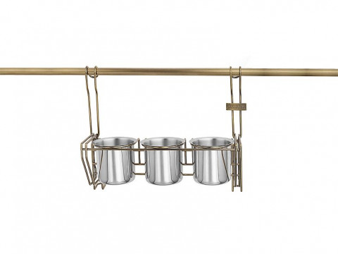 B 434 - Полка навесная с тремя стаканами