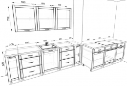 Кухня Базис Nicole 3,6 метра