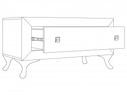 Обувница Тумба широкая Модена