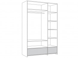 Шкаф детский  3-х створчатый Вуди