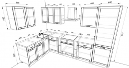 Кухня Базис Nicole 3,3 метра