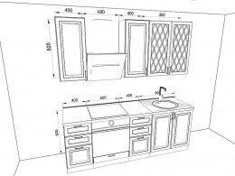 Кухня Ницца 2,2 метра