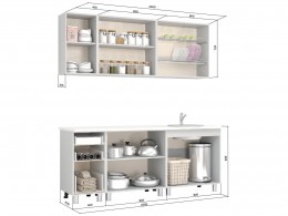 Кухонный гарнитур BTS Титан 150 см