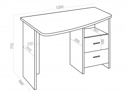 Компьютерный стол Крл120
