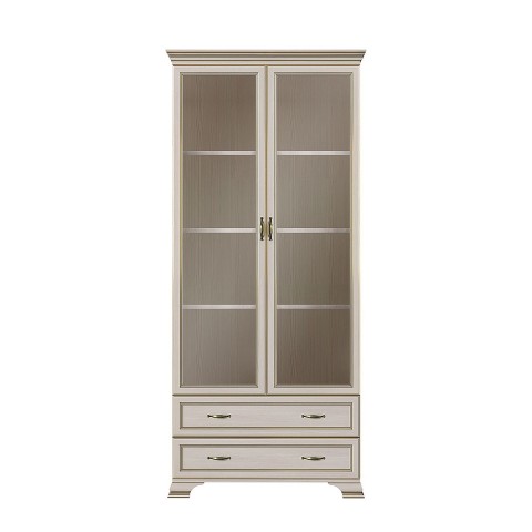 Шкаф-витрина  2 стеклодвери Сиена