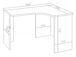 Компьютерный стол Угл120