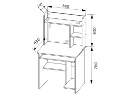 Компьютерный стол  Иртыш