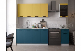 Кухня МДФ Техно 2000 компоновка №3