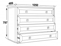 Комод  Парма НЕО