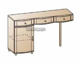 Детская кровать Юниор-3 МДФ, розовый, 70х140