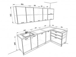 Кухня Люкс 2,4 метра