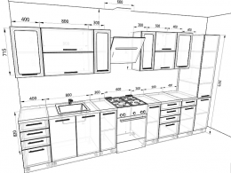 Кухня София 3,1 метра