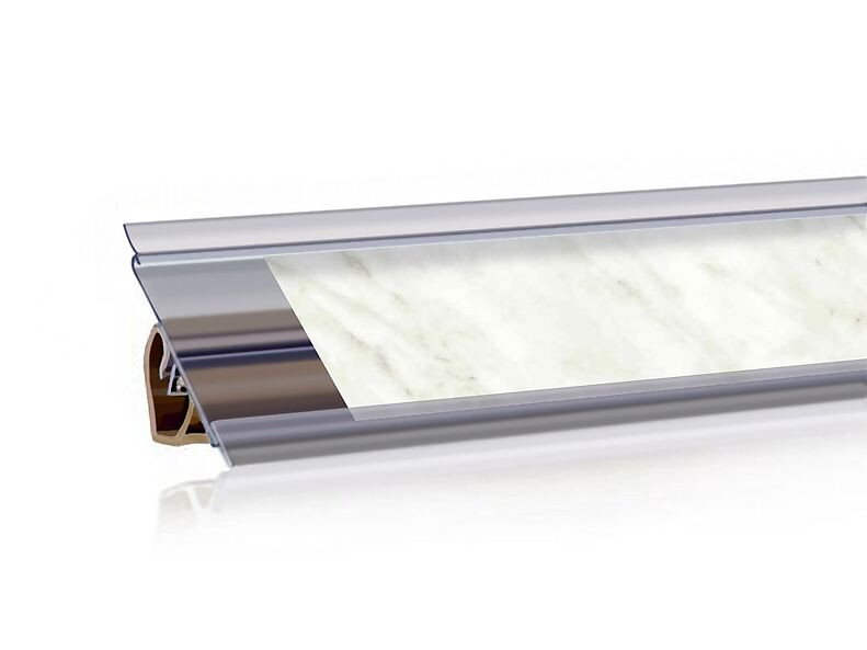 Плинтус вставочный Мрамор (14М)