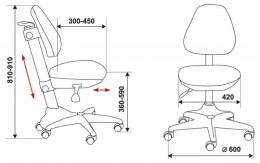Детское компьютерное кресло Бюрократ KD-2