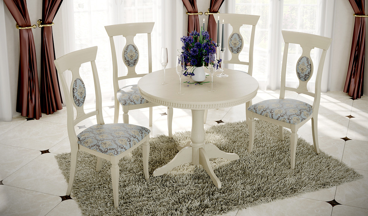 Обеденная группа для столовой и гостиной Орландо Т1 + Денвер Тип 