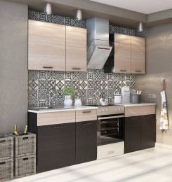 Прямой кухонный гарнитур Столлайн Дуэт 1.8 