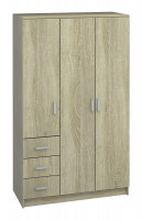 Распашной шкаф  НК-Мебель Лофт шкаф  3-х дв. с ящиками