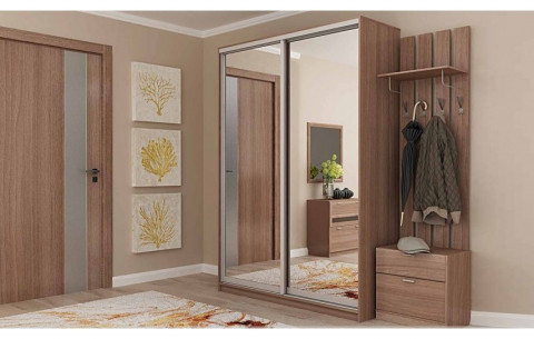 Шкаф-купе Оптима №2 1,6-2 зеркало