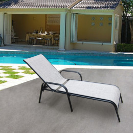 Шезлонг металлический MC-2051A / -2051B